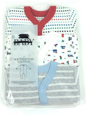 CHOICE OF 3 COLOURS BABYGROW BABY BOYS GEORGE PIG BABYGROWS SLEEPSUITS