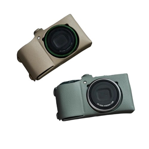 Handmade Genuine Leather Camera Cases Portable Bags Cover Fit For Ricoh GR3/GR3X - Picture 12 of 48