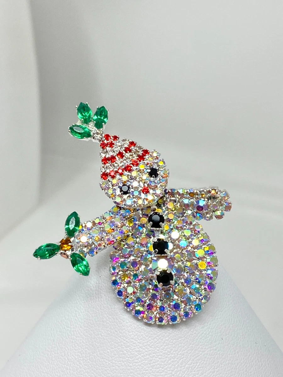 Sparkly christmas brooch outlet