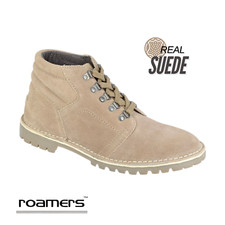 Mens Roamers Suede Ankle Leisure Boots Padded Ankle Monkey Hiking Sole Shoe