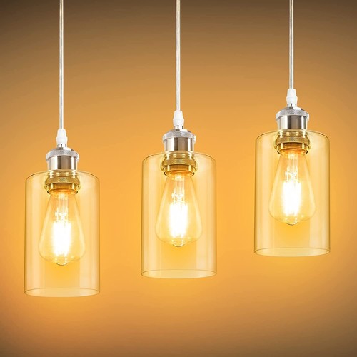 Clear Glass Lamp Shade 5.5inch High,3.5inch Diameter,1.65inch Fitter Cylinder... - Picture 7 of 7