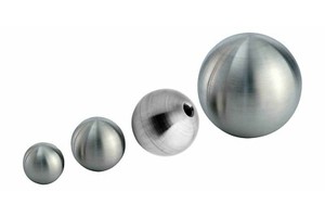 Edelstahlkugel Hohl 150mm - Mit M10 Gewinde V2A Edelstahl
