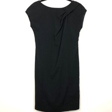 Liz Claiborne NY Cap Sleeve Lined Career To Party Cocktail Little Black Dress 4