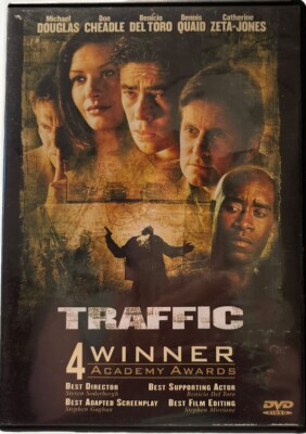 Traffic DVD with Michael Douglas, Benicio Del Toro, Catherine Zeta-Jones