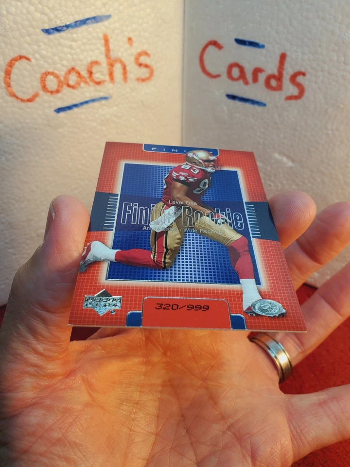 2003 Upper Deck FINITE ROOKIE Arnaz Battle #/999 San Francisco 49ers - Image 4 of 4