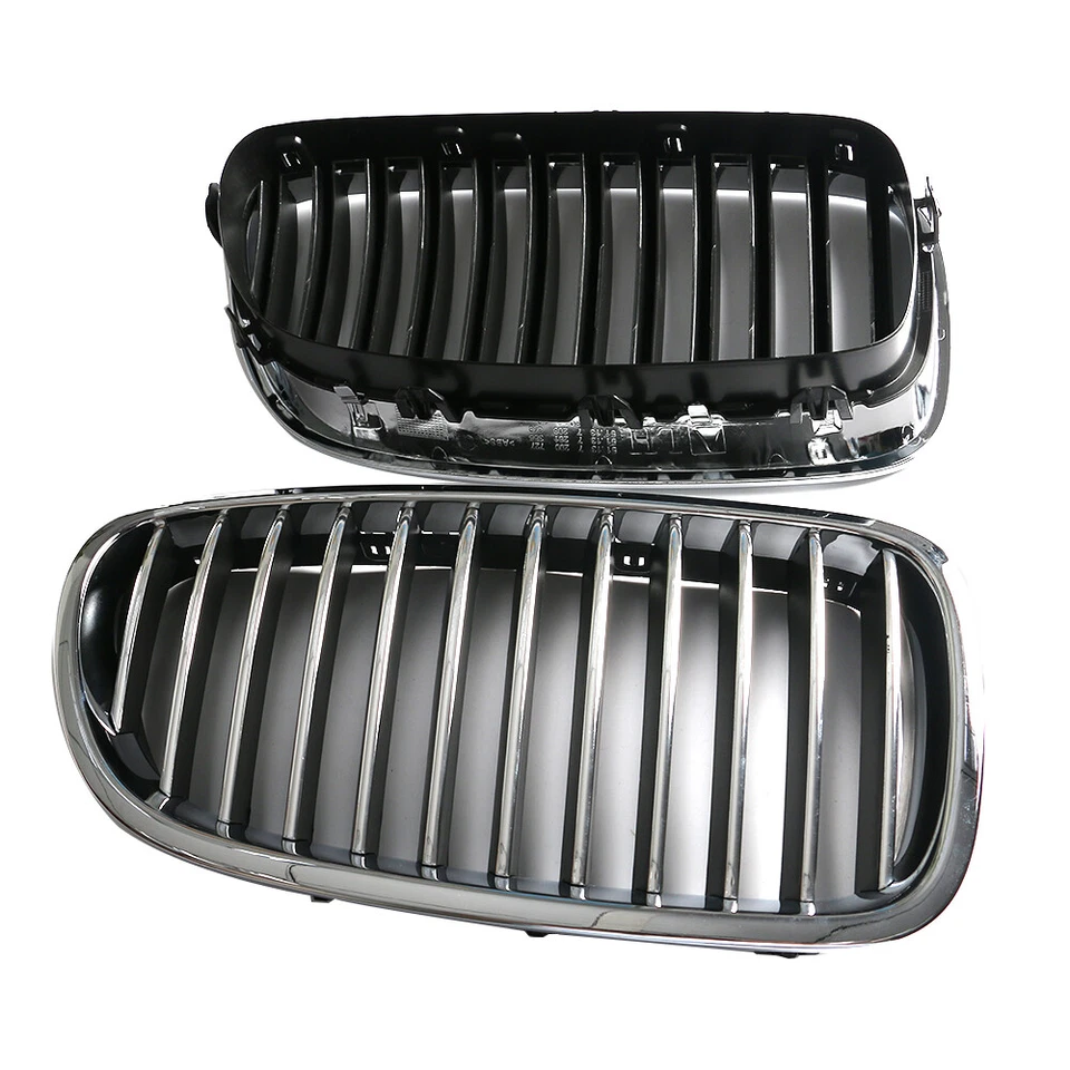 2pcs Front Grille Fits for 2009-2013 BMW 5 Series F10 F11 528i 535i Left & Right - Image 3 of 4