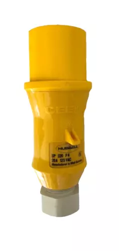HUBBELL 320P4 20A 125 VAC PIN & SLEEVE PLUG