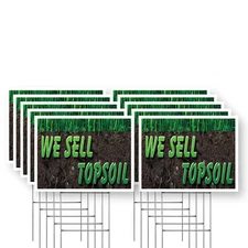 We Sell Topsoil Yard Sign Garden Supplies, Home Improvement, Clear Messaging