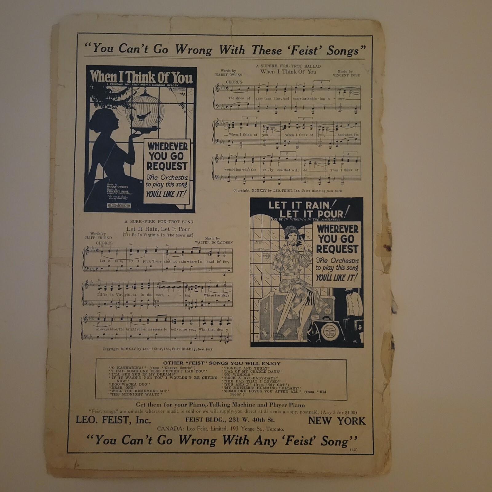 Ill See You In My Dreams Sheet Music Vintage 1924 Isham Jones w ...