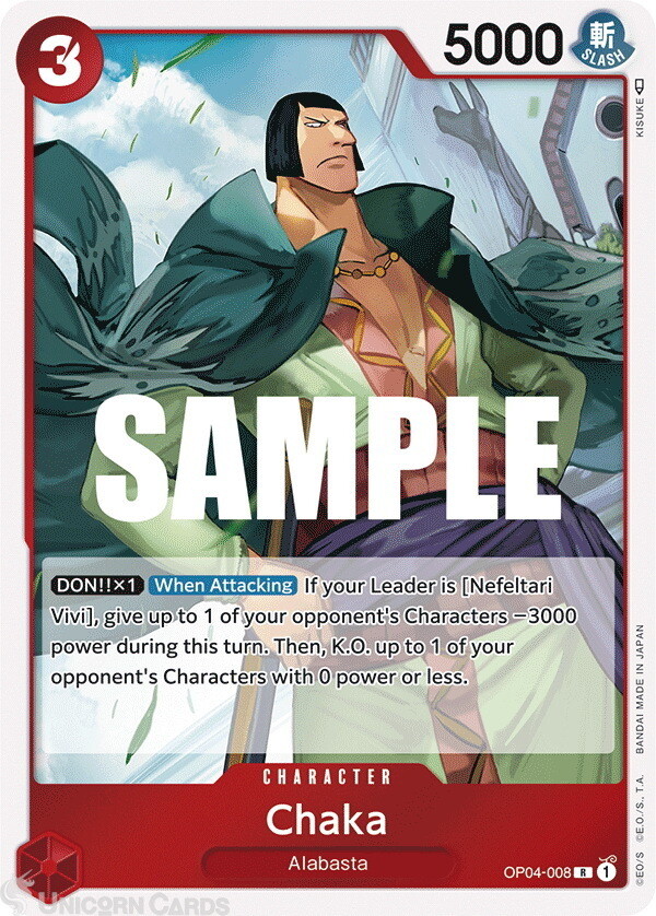 OP04-008 Chaka :: Rare One Piece TCG Card