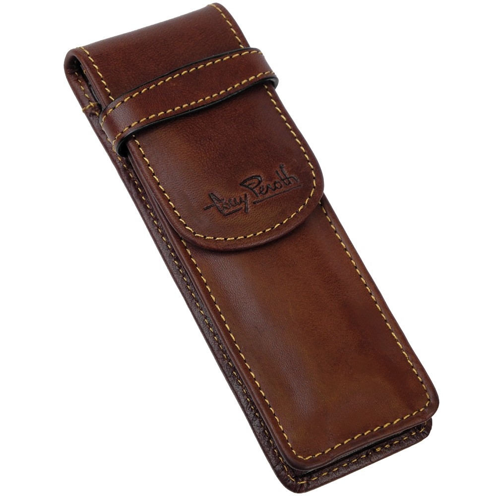 Montblanc Sartorial Leder Etui Für 2 Schreibgeräte Blau