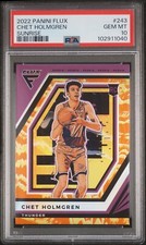 Chet Holmgren 2022-23 Panini Flux Sunrise SP Rookie (RC) PSA 10 POP 3🔥🔥🔥