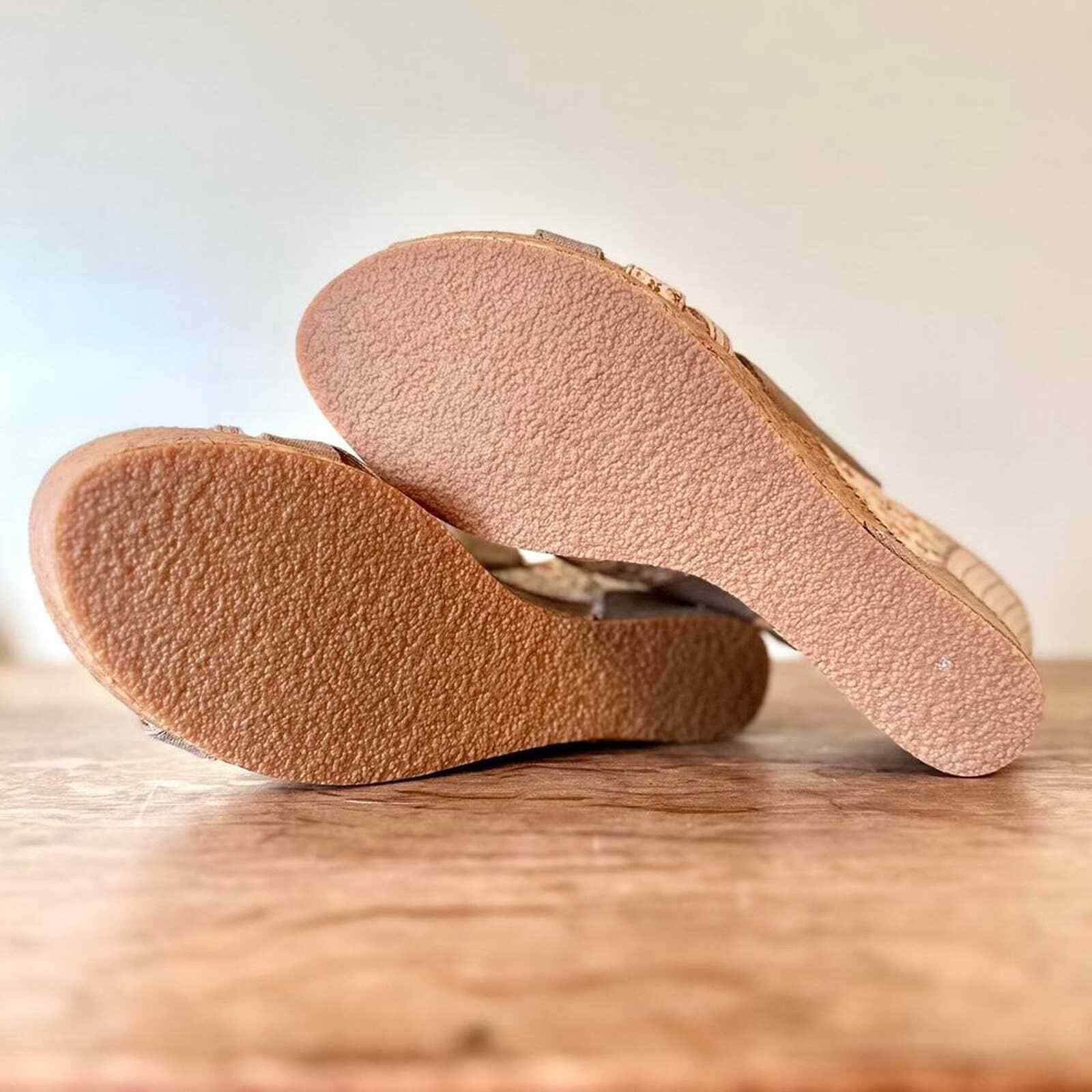 Mudd cork and patchwork 2000s wedges - image 4