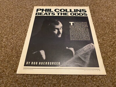 PTRBK4 KOMPLETTER ARTIKEL & BILD. PHIL COLLINS BEATS THE ODDS