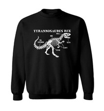 T Rex Anatomy - Dinosaur Bones Fossils Skull Teeth Toddler Crewneck Sweater