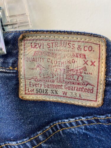 Levi Strauss 501Z XX W 33L Jeans Medium Dark Blue (TL) - Picture 3 of 9
