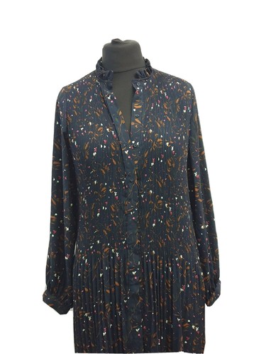 Selected Long sleeve Ankle Shirt Dress Slfjosie Navy Womens Size EU 38 REF -| - Picture 7 of 12