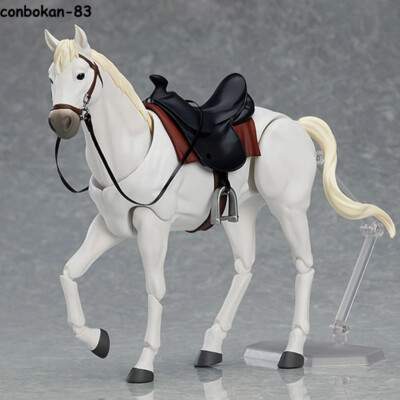 Horse Action Figure Joint Mobility Plain White Horse Brown Horse Statues Gift