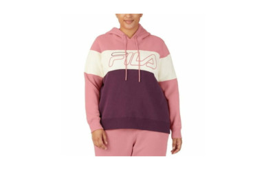 Fila Timeless Logo Colorblocked Hoodie Multi Plus Size 1X 400178