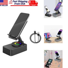 Wireless Induction Audio Bluetooth Speaker Cell Phone Holder Power Bank Bracket