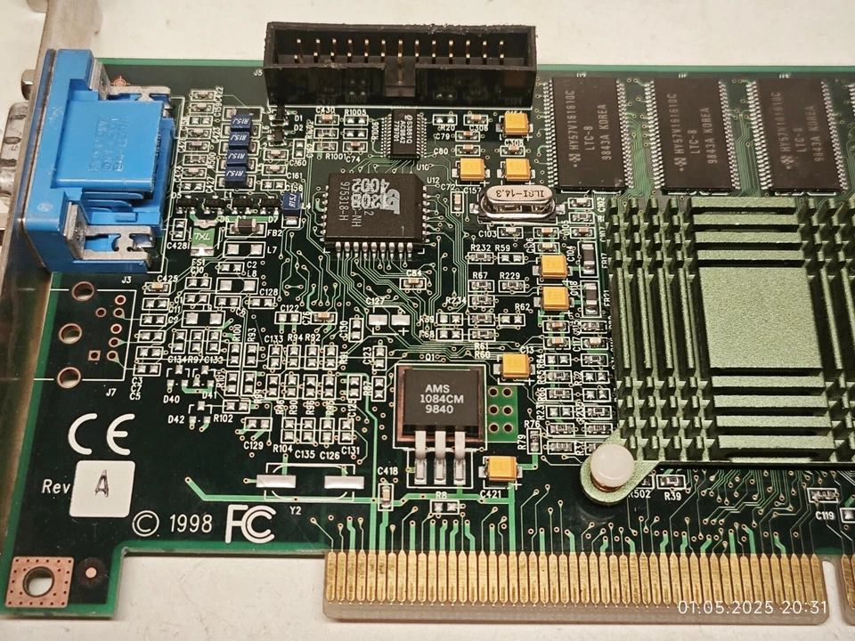 Tarjeta PCI 3Dfx Diamond Monster Fusion Z100 Rev A Voodoo Banshee 16 MB SDRAM Foto 4 de 4