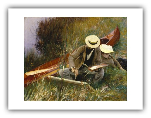 John Singer Sargent : "An Out-of-Doors Study" (1889) — Giclee Fine Art Print - Picture 3 of 7
