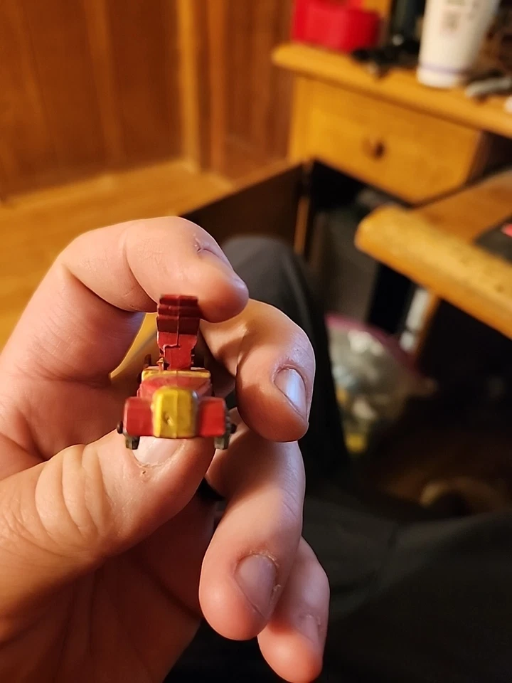 Matchbox Lesney #9B Dennis Fire Escape Truck Front Bumper Metal Wheels 1957 - Image 3 of 4