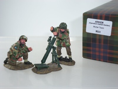 KING AND COUNTRY MG031 BRITISCHER FALLSCHIRMJÄGER MARKTGARTEN MÖRSERGEWEHR TEAMBESATZUNG