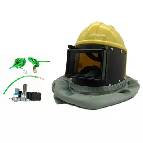 FB-8508 3 Etapas Filtro AIR FED Campana de chorro de arena Casco de aire Explosión de arena - Imagen 2 de 18