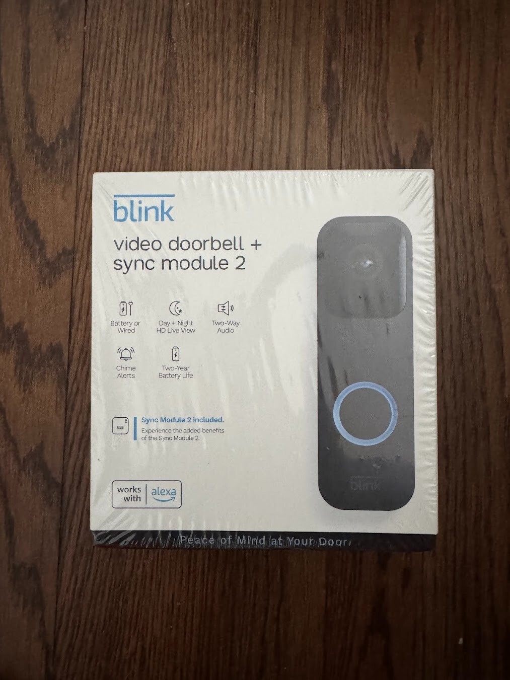Blink Video Doorbell & Sync Module 2 - HD Video 2-Way Audio Chime Alerts NEW-image