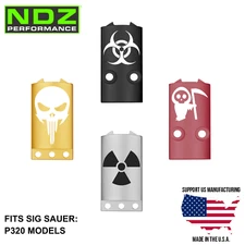NDZ Optic Sight Cover Plate for Sig P320 P320X Sight Integrated & Non Integrated