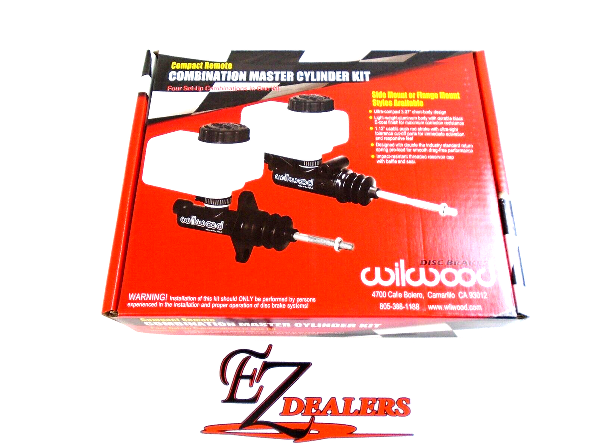 Wilwood 260-10376 Compact Master Cylinder Kit 1-1/8