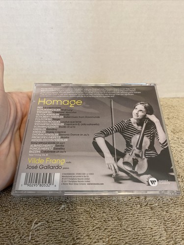 Vilde Frang Violin Homage New CD Jose Gallardo Piano Classical Europe 2017 Rare - Picture 5 of 8
