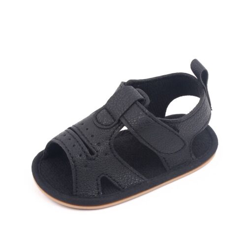 Baby Girls Boys Toddlers Soft Sole Prewalker Newborn Pram Shoes Casual Sandals - Picture 11 of 17