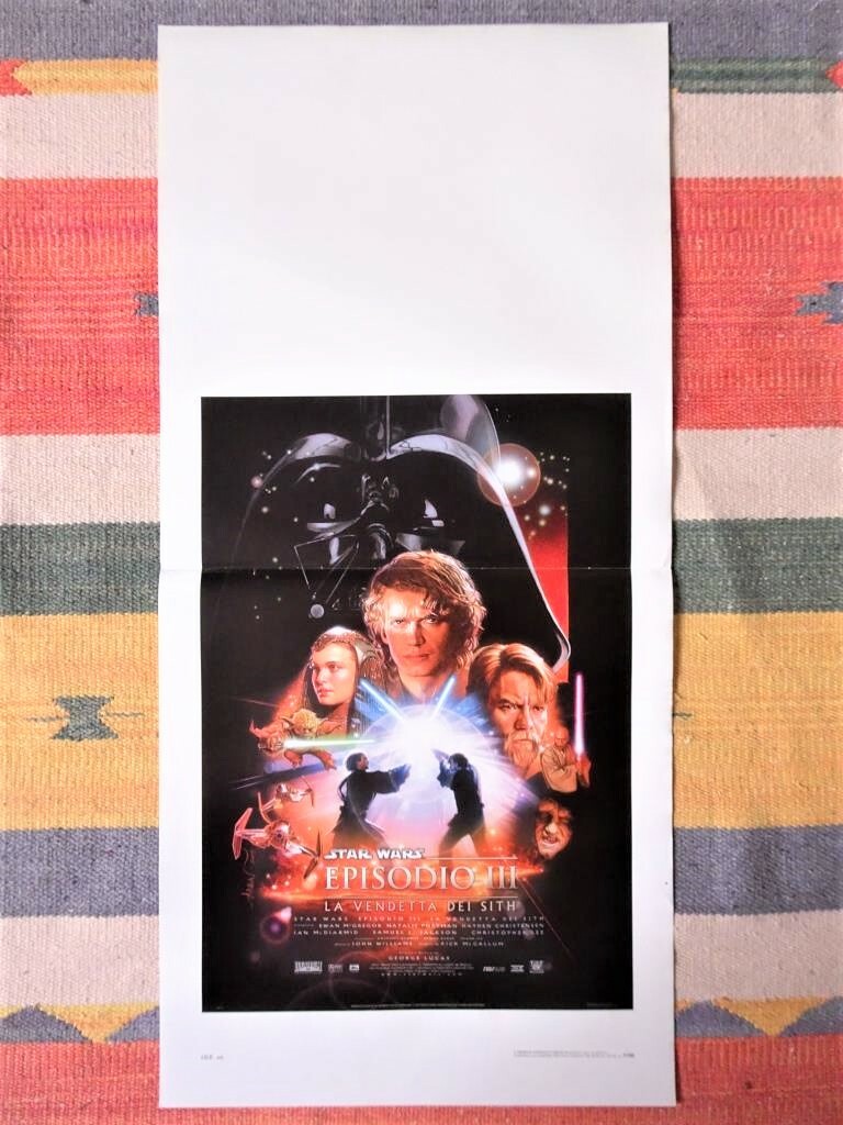 Locandina originale film Star Wars - Episodio III - La vendetta dei Sith (2005) - Regia di George Lucas