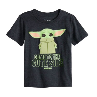 Baby Yoda T-Shirt Size 4T Boy Star Wars Mandalorian Child Short
