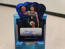 2021-22 Panini Crown Royale Cameron Thomas Rookie RC Auto Blue /75 t8411