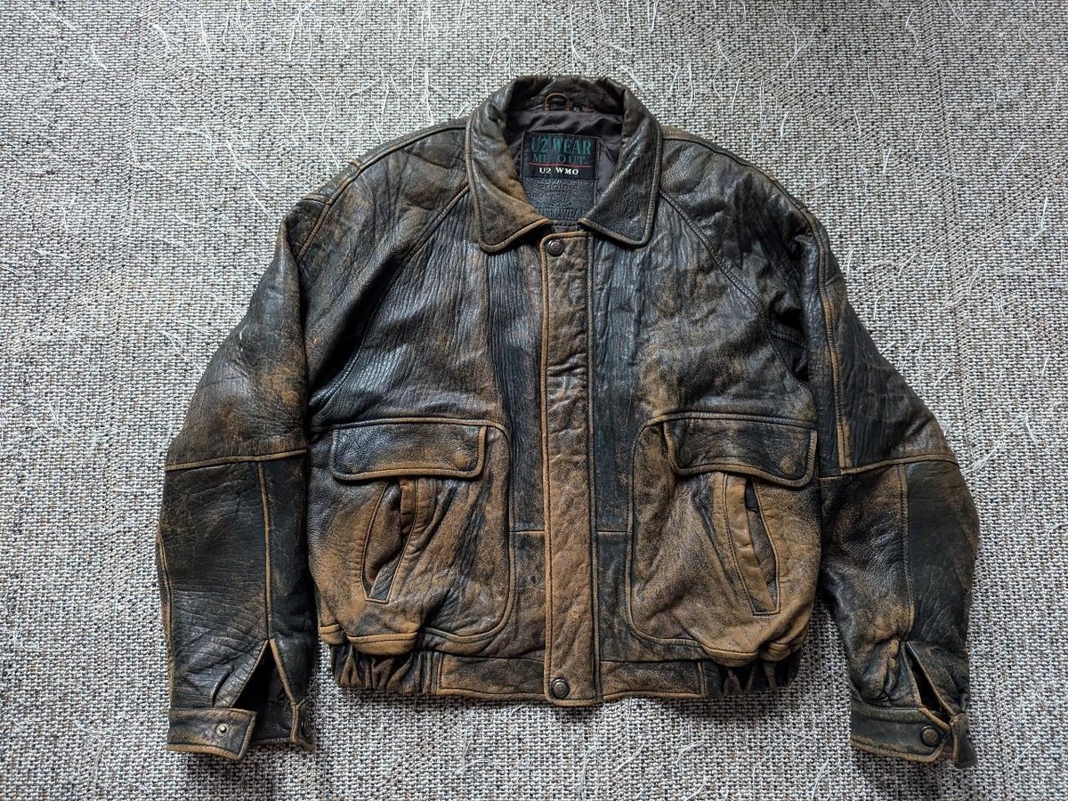 は*う様 90s vintage real leather short car vintage 1990s leather jacket WILSONS car coat LTpatina MAD