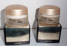 AVON ANEW ULTIMATE NIGHT MULTI PERFORMANCE CREAM TRAVEL SIZE .50 OZ/15g NIB X2