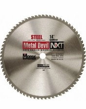M.K. MORSE Wet & Dry Cut Saw Blade 14" Dia Solid Carbide Teeth Round 1&rdquo; Arbor