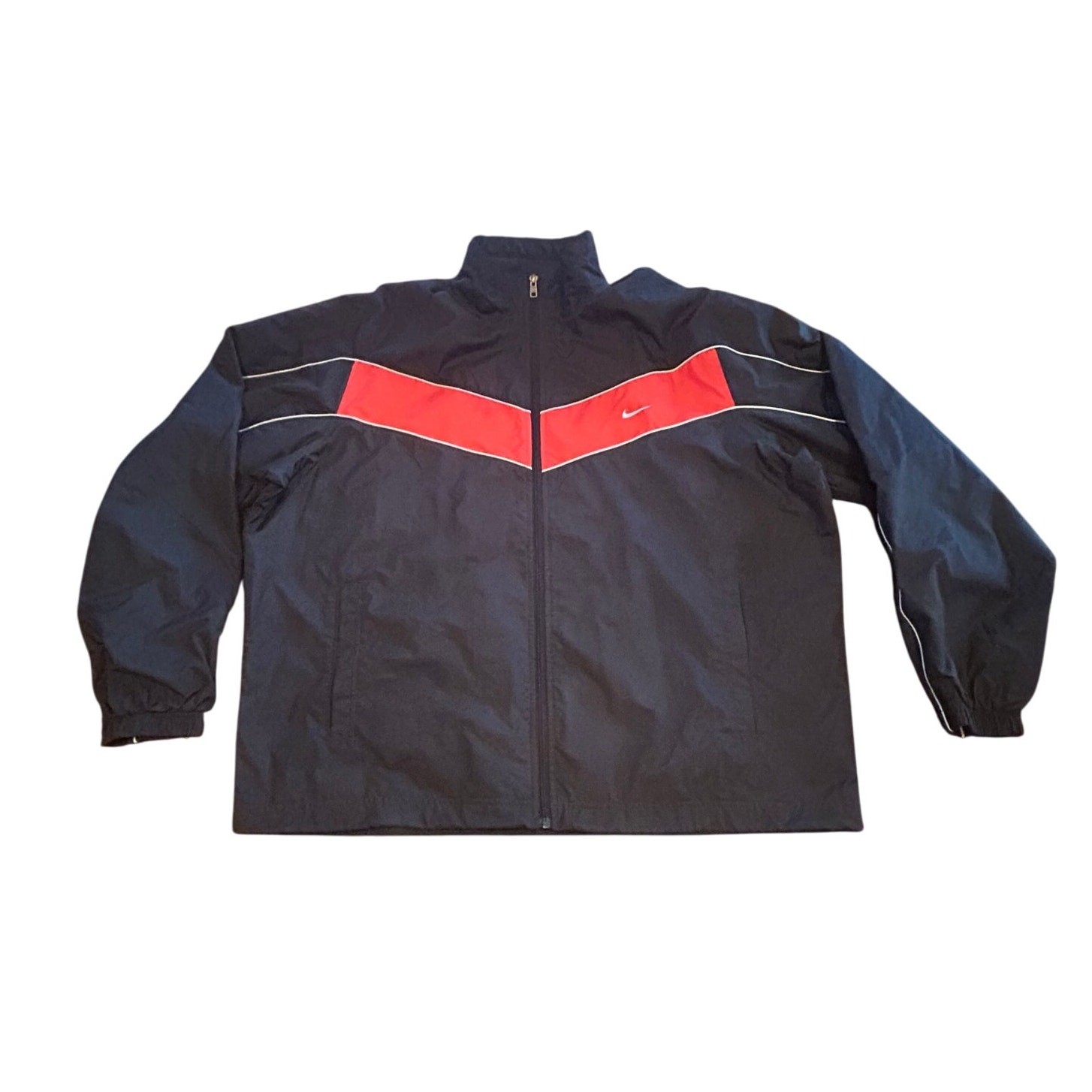 SACAI X NIKE Giacca a vento Nike full zip grigia uomo taglia XXL classica casual retrò