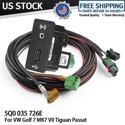 5Q0035726E For VW Golf 7 Passat MIB2 Carplay Module USB Socket Connect Cable Set
