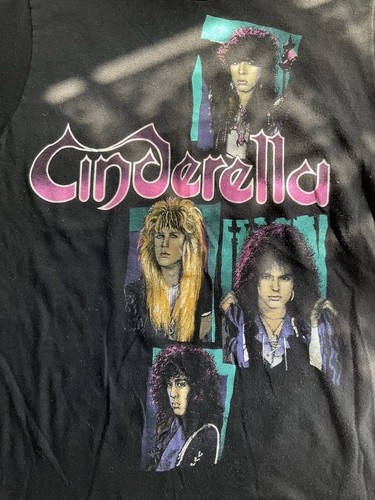 1986 Vtg Cinderella Shakes The USA Tour Concert T-Shirt Medium Rock Metal 80s - Picture 3 of 14