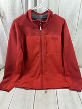 The North Face Bionic 2 Jacket Men L Red Full Zip Pockets Outdoor Warm