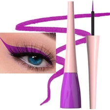 evpct 1Pcs Purple Liquid Eyeliner Makeup Waterproof Purple Eye Liners for Wom...