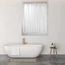 Frosted Shower Window Curtain 3 Magnets EVA Vinyl Heavy Duty 40x36 Inch