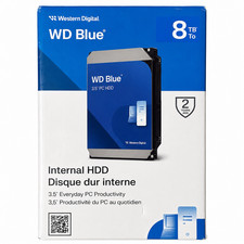 WD Blue 8TB Desktop 3.5" SATA Internal HDD 5640RPM 256MB (WD80EAAZ)