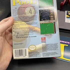 Championship Pool Nintendo NES CIB Complete w/ Poster Manual Sleeve