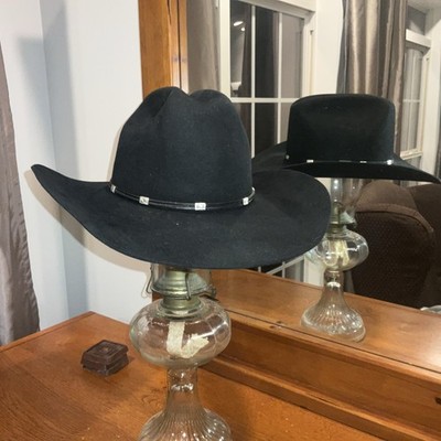 Resistol GEORGE STRAIT Black Cowboy Hat SIZE 7” LO, SADDLE HORN