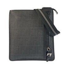 FENDI Zucca 7VA204-BOW Borsa a tracolla Pochette Nero ArgentoHardware PVC